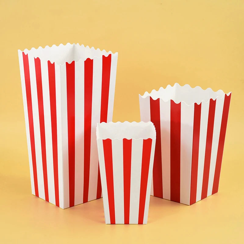 20/50PCS Popcorn Boxes & Fries Cups for Movie Night, Kids Birthday Parties, Weddings, Christmas & Snack Party Favors