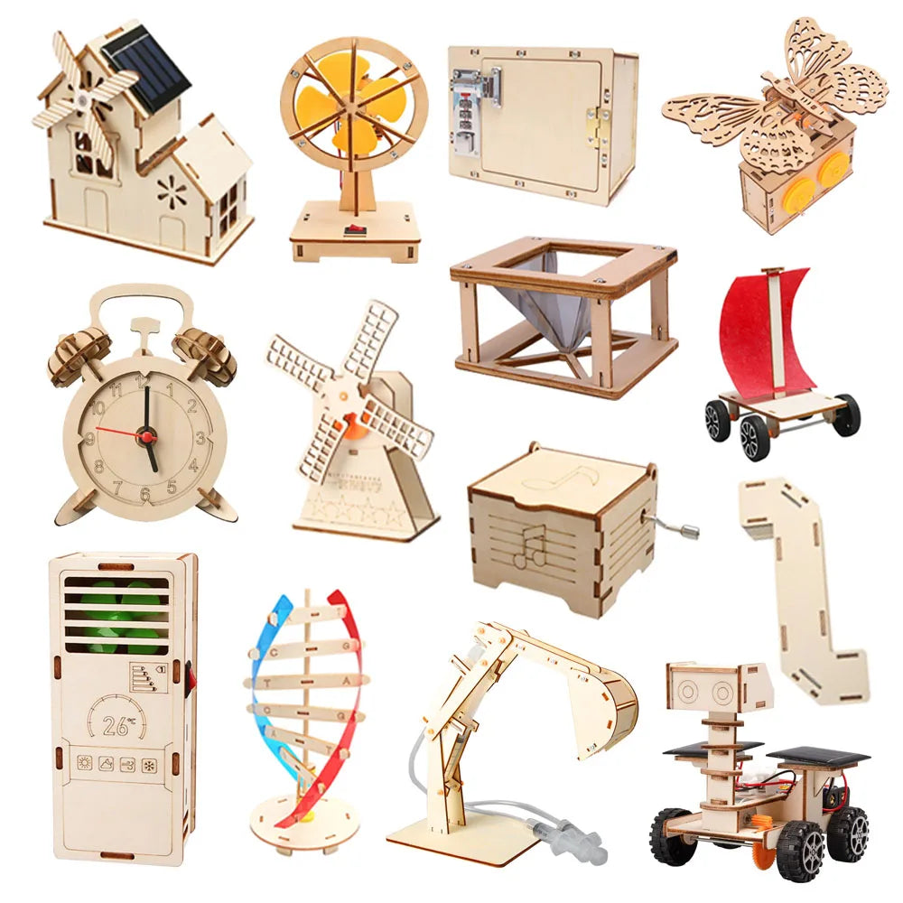 Kit d'expériences scientifiques à faire soi-même pour enfants – Jouet éducatif STEM, ensemble d'apprentissage scientifique pratique, projet artisanal d'assemblage technologique pour étudiants, cadeau d'apprentissage créatif