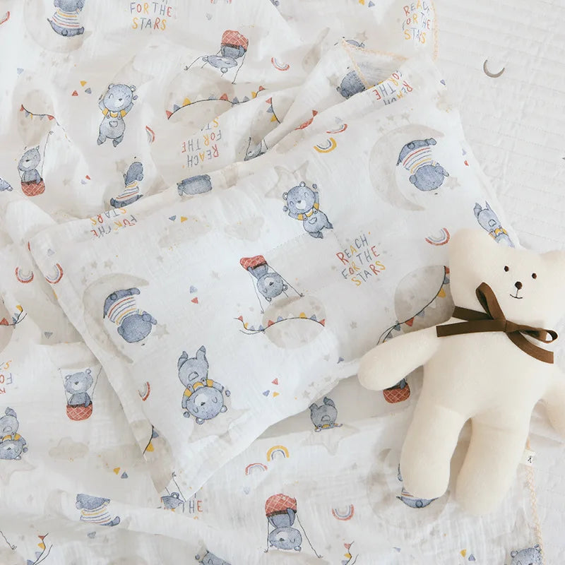 Summer Baby Muslin Blanket – Soft Newborn Swaddle Wrap Receiving Blanket for Infant Crib & Sleeping
