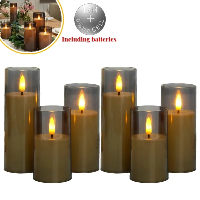 6-60PCS LED Flameless Candles – Battery-Operated Artificial Candles for Weddings, Parties & Decorative Home Events