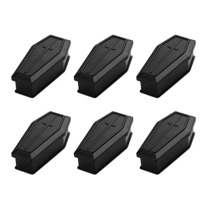 6/12PCS Halloween Coffin Treat Boxes – Plastic Prank Candy Gift Boxes for Trick-or-Treat, Haunted House Decorations, Halloween Parties & DIY Crafts