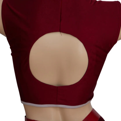 Ahsoka Red Cosplay Costume with Hat for Adult Women, Plus Size