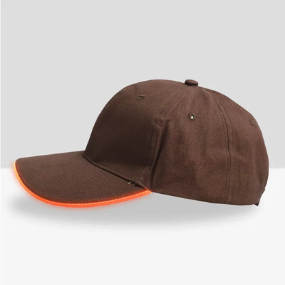 Fiber Optic LED Baseball Cap – 7-Color Luminous Light-Up Hat with USB Rechargeable Design for Parties, Performances & EDC