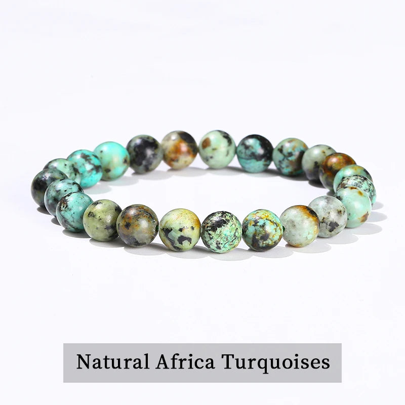 Pulsera de Cuentas de Piedra Natural – Pulsera de Gemas de Amatista, Ojo de Tigre, Cuarzo Cristal y Ágata para Mujeres y Hombres, Regalo de Joyería de Energía Reiki