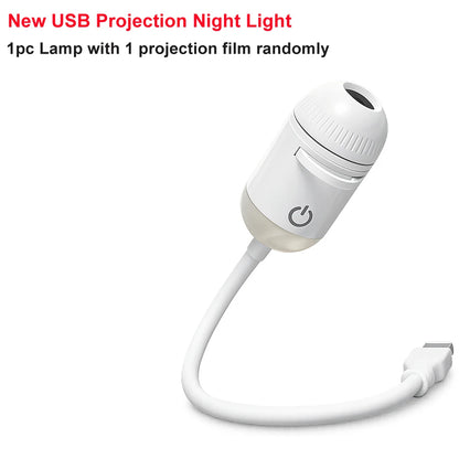 Lámpara proyector USB LED de cielo estrellado y galaxia – Luz nocturna de Saturno para coche, habitación y decoración de techo