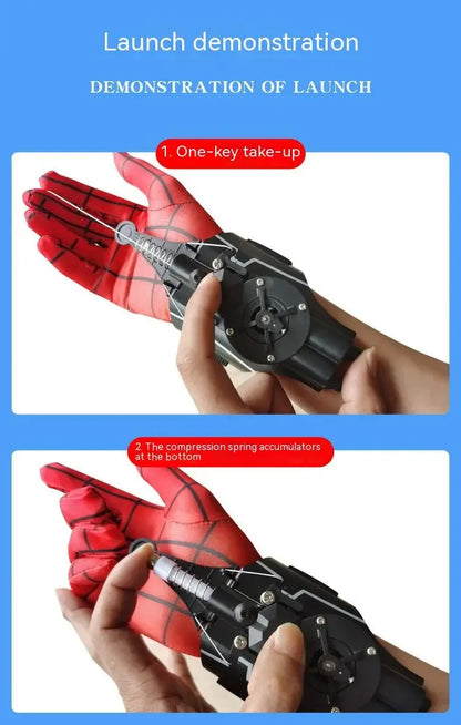 Lanzador de Telarañas Automático – Juguete de Cosplay de Superhéroe con Cuerda y Dispositivo de Muñeca