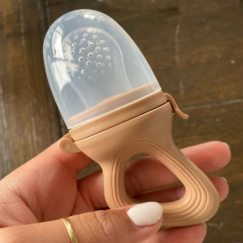 Silicone Baby Fruit Feeder Pacifier – Fresh Food & Teething Feeder with Protective Cover