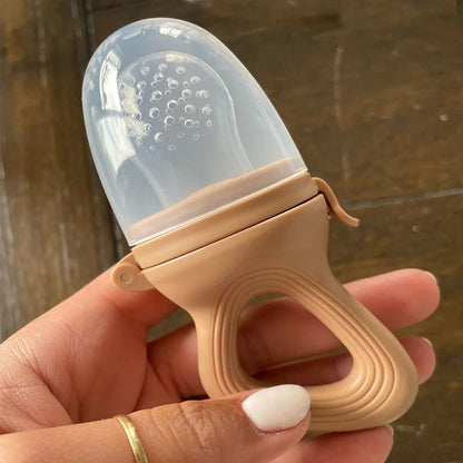 Silicone Baby Fruit Feeder Pacifier – Fresh Food & Teething Feeder with Protective Cover