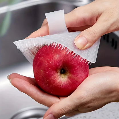 1/3PCS Multi-Purpose Fruit & Vegetable Cleaning Brush – Soft-Bristle Reusable Kitchen Scrub Brush for Potatoes, Carrots, Apples & Produce