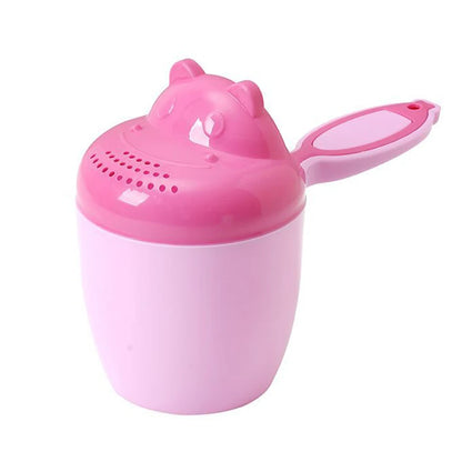 Vaso de enjuague para champú de bebé – Cucharón de agua de baño de oso de dibujos animados para bebés y niños pequeños