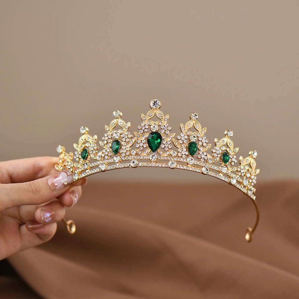 Princess Crystal Tiara Crown for Girls – Elegant Birthday, Dance & Party Hair Accessory