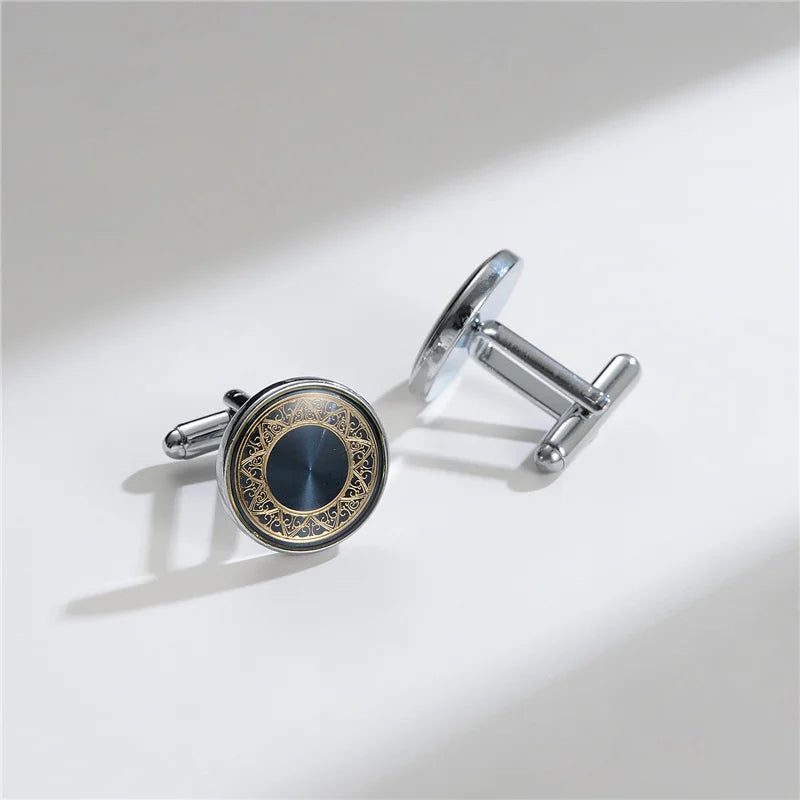 Luxury Copper Cufflinks for Men – Round & Square Shirt Cuff Links for Wedding, Business & Formal Wear | Men's Fashion Accessories Gift