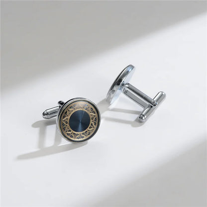 Luxury Copper Cufflinks for Men – Round & Square Shirt Cuff Links for Wedding, Business & Formal Wear | Men's Fashion Accessories Gift