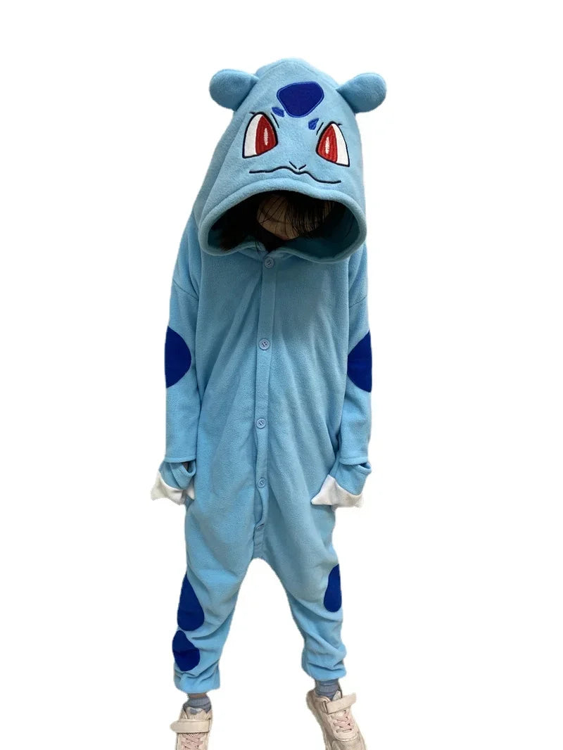 Pokémon Kigurumi Pajama Onesie – Pikachu, Gengar, Snorlax & More Anime Cosplay Sleepwear
