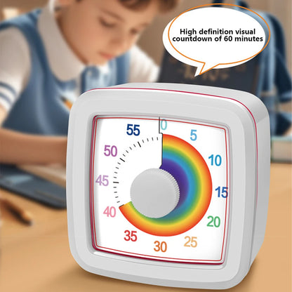 Temporizador visual de 60 minutos para niños - Temporizador de cuenta atrás para tareas, aprendizaje, estudio y gestión del tiempo