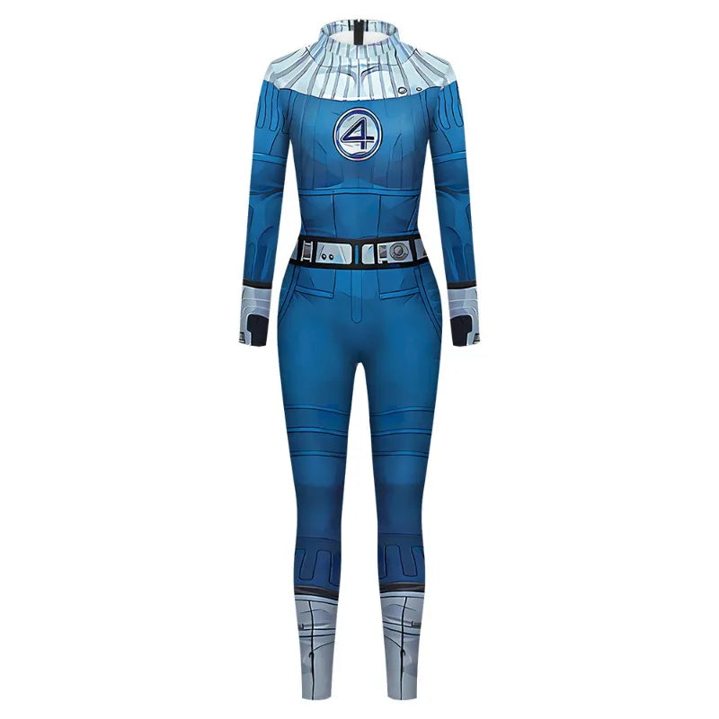 Fantastic Four Cosplay Bodysuit – Susan / Reed Richards Zentai Jumpsuit (Halloween Catsuit Costume)