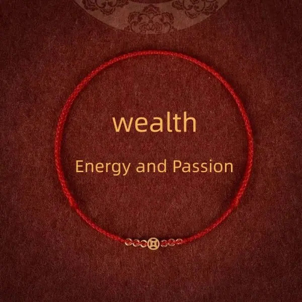 Pulsera de cuerda roja con nudo de la suerte – Pulsera de hilo ajustable hecha a mano para mujeres y hombres, regalo de joyería amuleto de la amistad