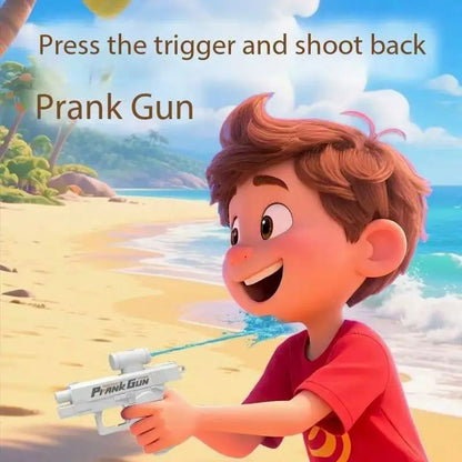 Pistolet à eau double face – Jouet de farce d'été amusant, mini pistolet à eau tactique pour enfants et adultes, batailles aquatiques à la piscine et à la plage
