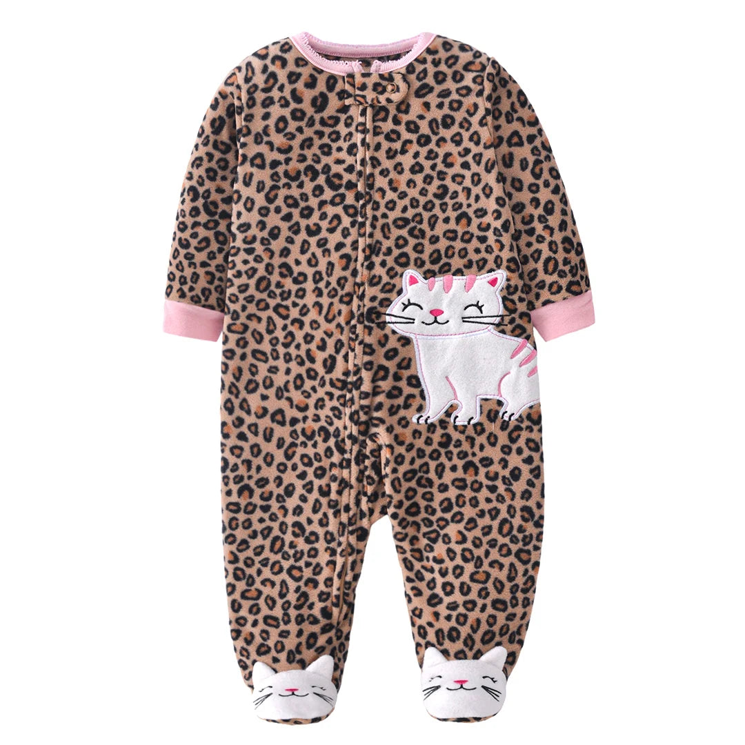 2026 Unisex Baby Fleece Romper – Warm Winter Jumpsuit for Newborn Boys & Girls, Soft Infant Clothing for Babies & Toddlers