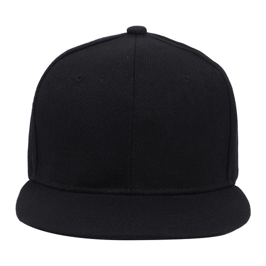 Gorra de béisbol clásica lisa con cierre trasero a presión – Sombrero ajustable unisex de ala plana para uso casual, urbano y exterior