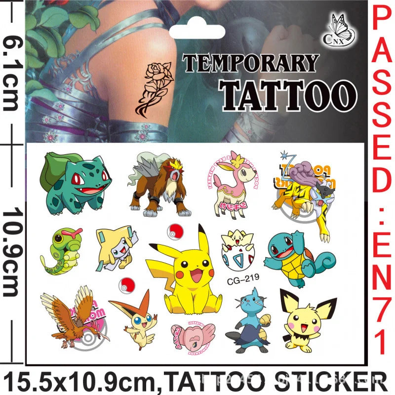Pokémon Birthday Party Decorations Set – Balloons, Keychains, Napkins, Stickers, Tableware, Plates & Tablecloth Party Supplies & Favors
