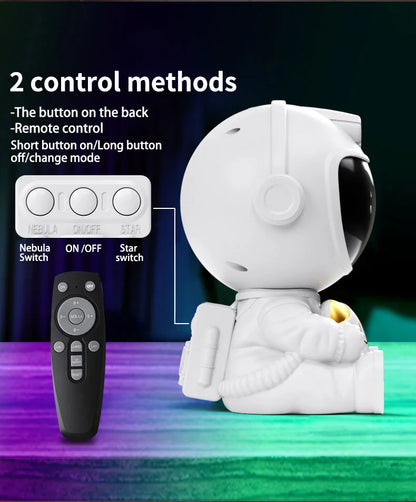 Astronaut Galaxy Projector Night Light – LED Starry Sky Lamp for Bedroom Decor, Kids Gift & Relaxing Atmosphere