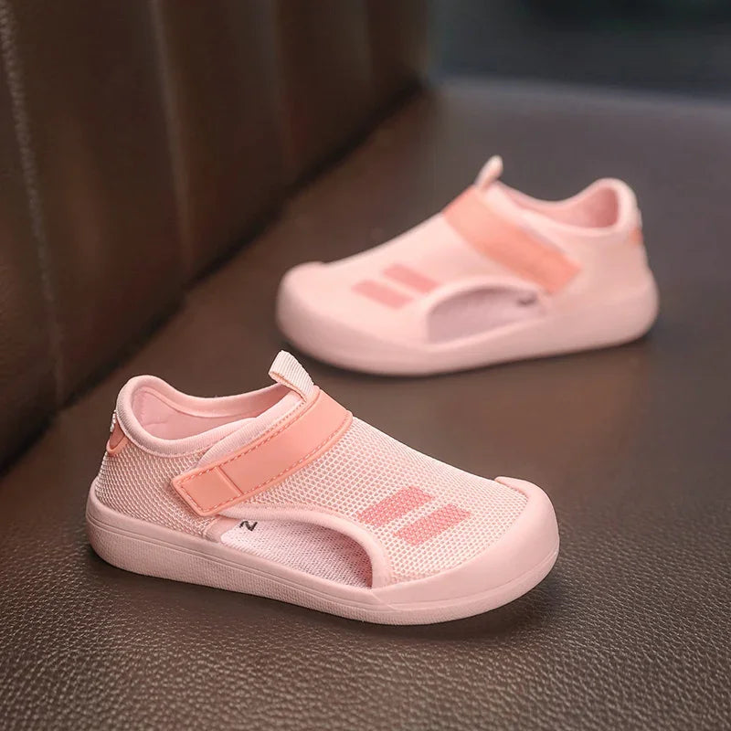 Kids Closed Toe Sport Sandals Lightweight Summer Beach Shoes for Boys & Girls