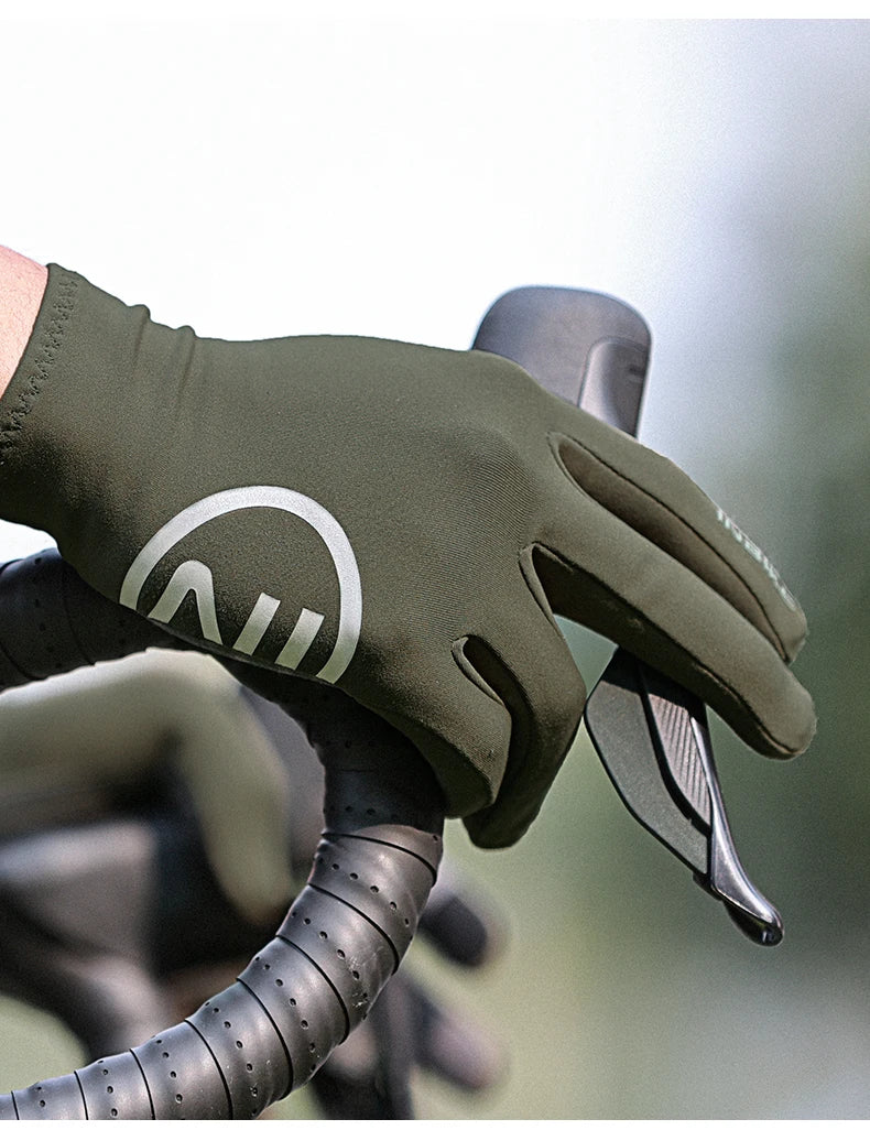 Guantes de ciclismo INBIKE 2024 – Guantes de bici de forro polar con dedos completos y acolchado de gel para hombre, accesorios de invierno con pantalla táctil para ciclismo de carretera y MTB
