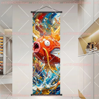 Póster HD de desplazamiento de pared de anime de Pokémon – Dragonite, Gengar, Pikachu, Charizard y legendarios