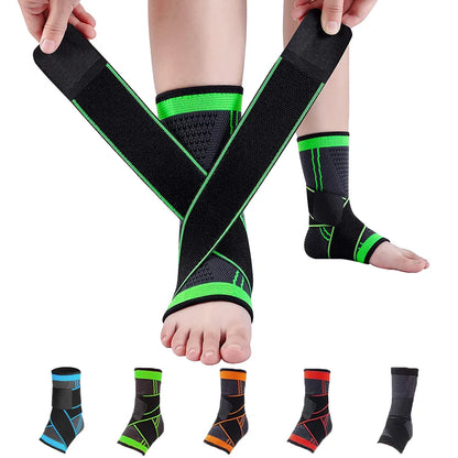 Tobillera de soporte ajustable – Correa de nailon de compresión para proteger el tobillo en running, fútbol, baloncesto, gimnasio y entrenamiento deportivo