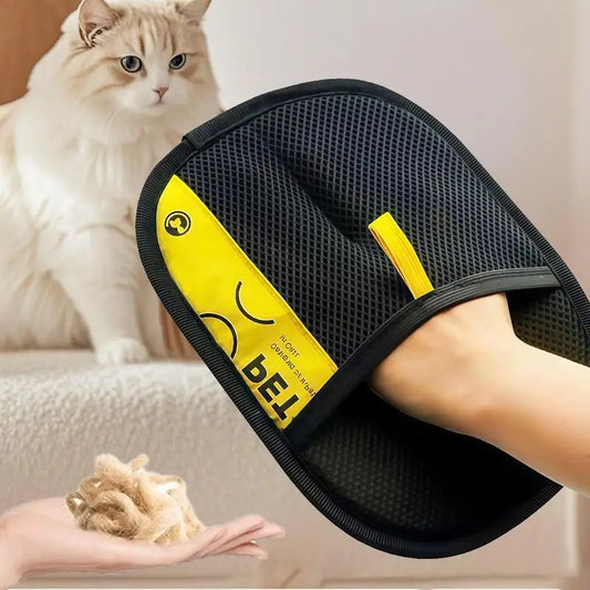 Guante quitapelos para mascotas – Cepillo rodillo quita pelusas 2 en 1 lavable y reutilizable para perros y gatos