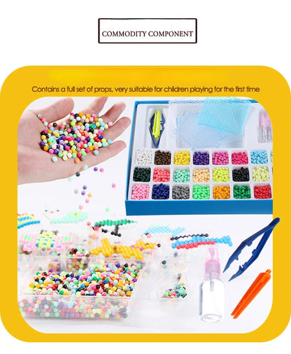 Kit de création perles à souder à l'eau 1000 pièces – Ensemble de perles magiques à pulvériser pour les arts, l'artisanat et le jeu créatif des enfants