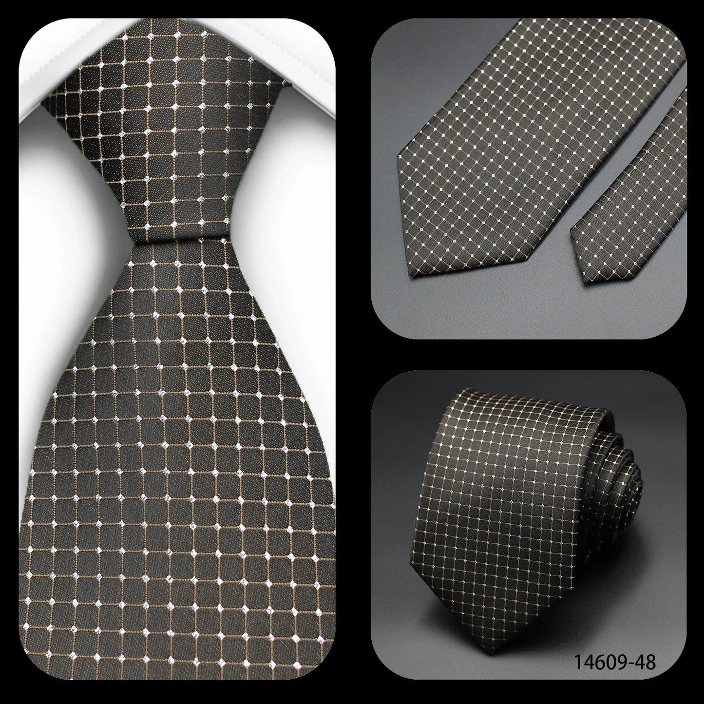 Corbata Floral de Puntos para Hombre – Corbata Casual de Moda Azul Roja Amarilla para Negocios, Bodas y Ocasiones Formales | Accesorio de Regalo