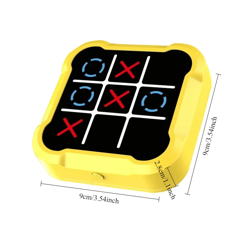 Jeu d'échecs et de morpion électronique – Jeu de société stratégique multifonctionnel pour enfants, jouet interactif d'entraînement cérébral, puzzle logique éducatif et cadeau d'activité parent-enfant amusante