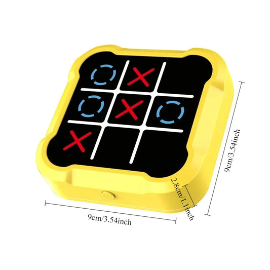 Juego de ajedrez y Tic Tac Toe electrónico: juego de mesa de estrategia multifuncional para niños, juguete interactivo de entrenamiento cerebral, rompecabezas de lógica educativa y regalo de actividad divertida para padres e hijos.