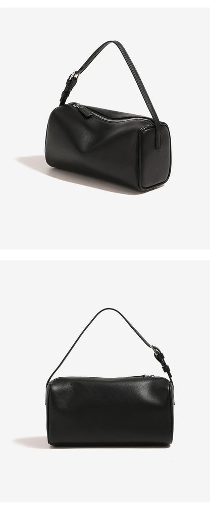 Bolso bandolera retro de cuero dividido de los 90 para mujer – Mini bolso de hombro de lujo 2026, bolso de moda de gamuza de piel de vaca suave con correa de un solo hombro para estilo casual y vintage