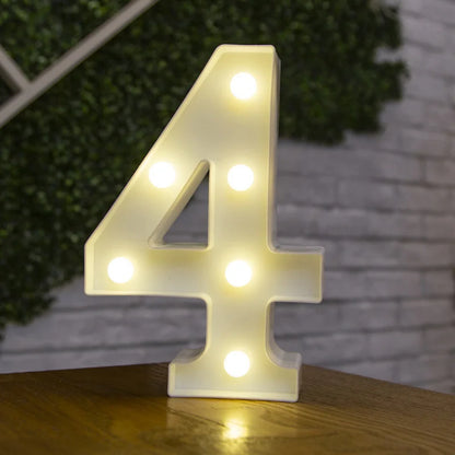 Alphabet & Number LED Night Lights – Personalized Letter Lamps for Birthday Parties, Weddings, Bedrooms, Wall Decor & Home Decorations