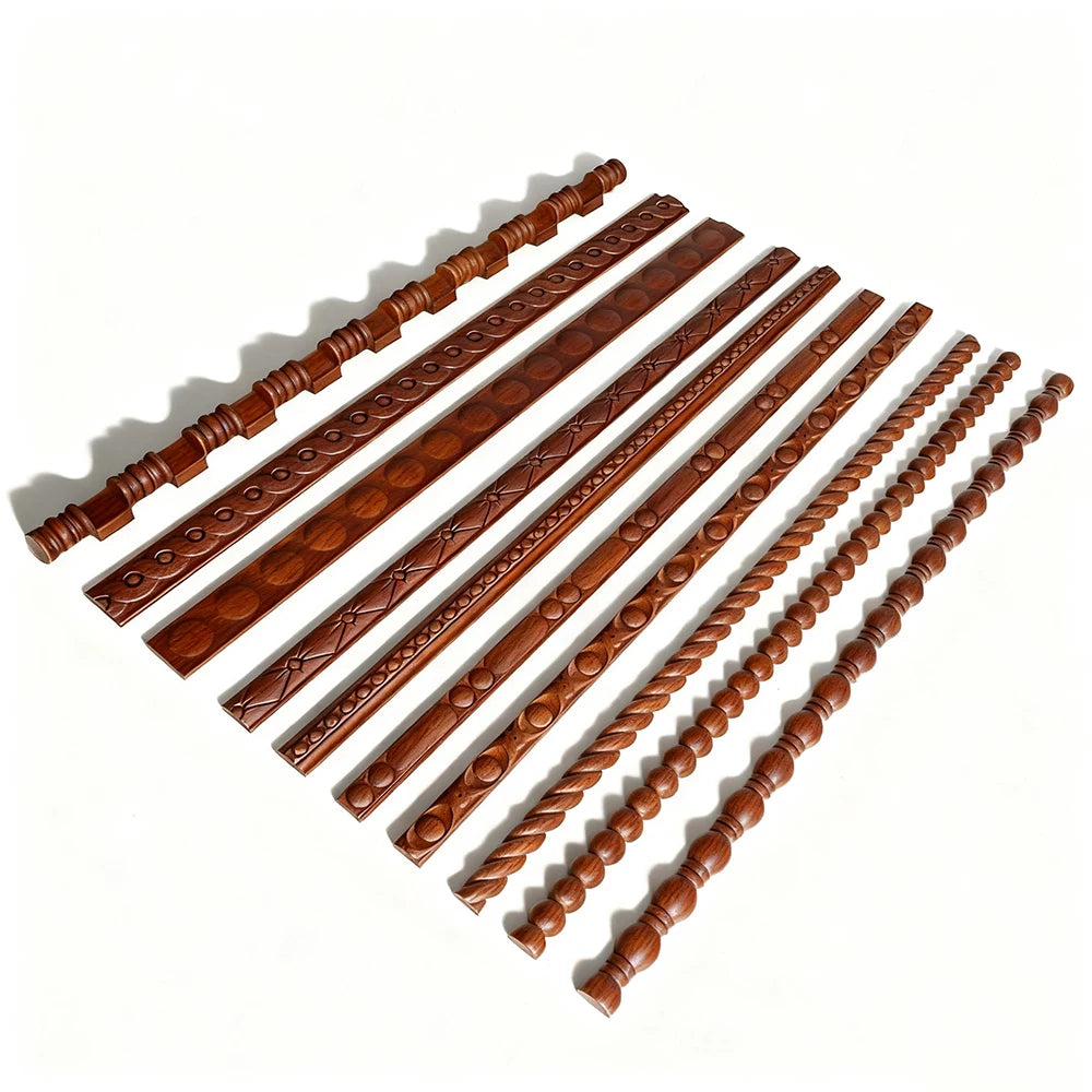 Appliques décoratives en bois moulé – Boiseries murales sculptées pour meubles, armoires, coins et décoration intérieure