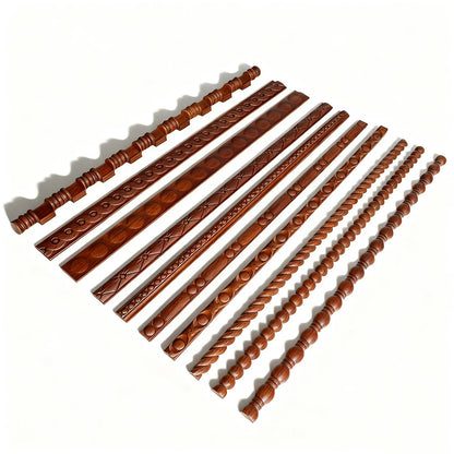 Appliques décoratives en bois moulé – Boiseries murales sculptées pour meubles, armoires, coins et décoration intérieure