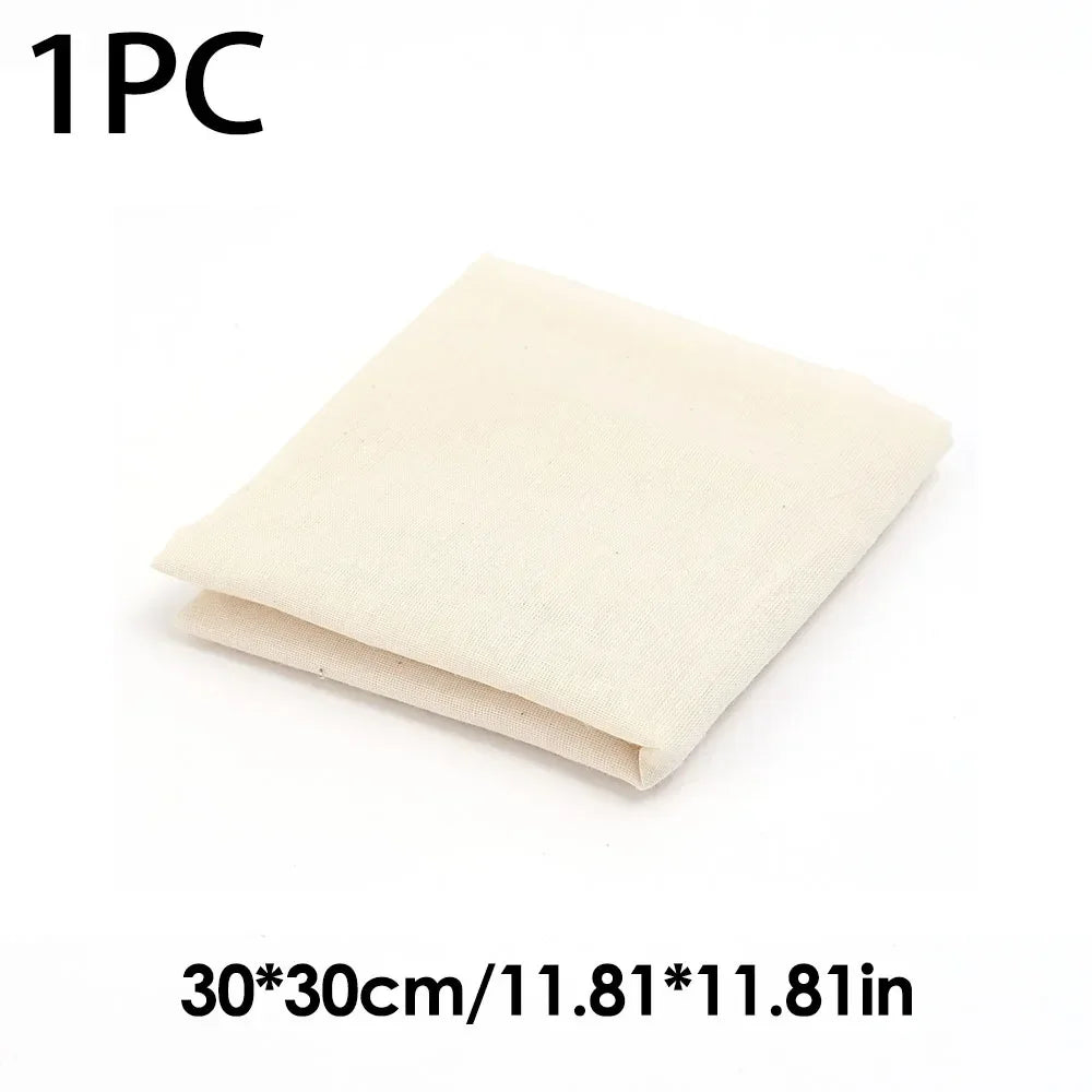 Reusable Nut Milk Bag – Natural Unbleached Cotton Fine Mesh Strainer for Cheese, Yogurt & Tofu