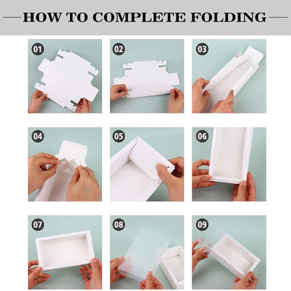 10PCS Pull-Out Kraft Paper Gift Boxes with Clear Window for Jewelry, Gifts, Weddings, Birthdays & Business Packaging