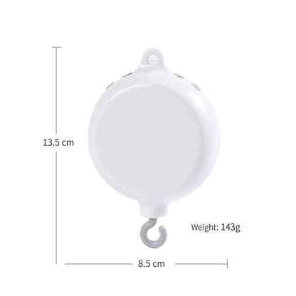 Móvil Musical para Cuna de Bebé Recién Nacido – Caja de Música con Sonajero Colgante Giratorio de Estilo Madera, Juguete Musical Relajante para Bebés de 0 a 12 Meses, Decoración para Cuna de Guardería y Regalo para Baby Shower