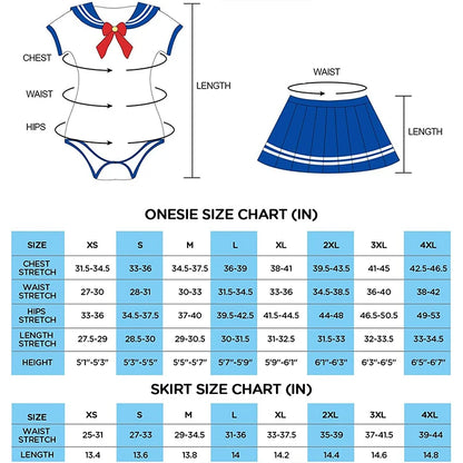 Sailor Moon Cosplay Romper Costume – Cute Girl Cotton Bodysuit Set | Pleated Skirt Pajama-Style Outfit (Women / Party Wear)