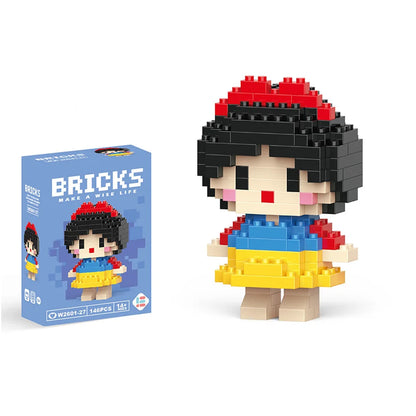 Disney Stitch & LinaBell Building Blocks Set – Cartoon Character Figures, DIY Assembly Bricks & Creative Construction Toy Gift for Kids