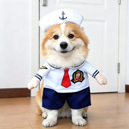 Funny Halloween Pet Transformation Costume – Cute Costume Outfit for Small Dogs & Cats, Creative Pet Clothing for Halloween Parties & Dress-Up