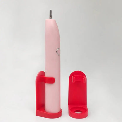 Soporte de Cepillo de Dientes Eléctrico Montado en la Pared – Estante de Plástico para Cepillos de Dientes de Baño, Organizador de Almacenamiento para Maquinillas de Afeitar, Accesorio de Baño que Ahorra Espacio para la Organización del Hogar y la Ducha