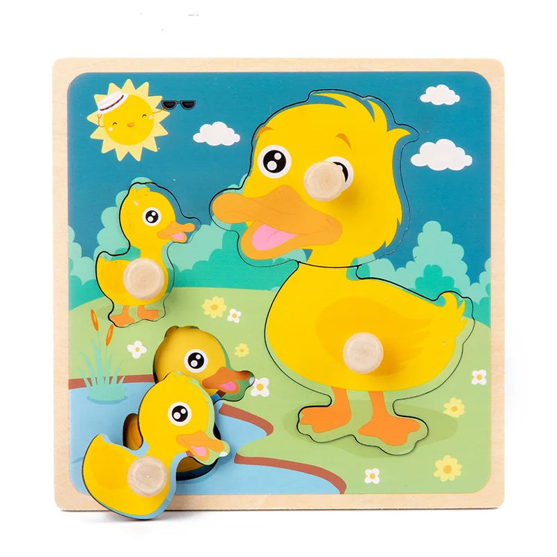 Jouet de puzzle en bois Montessori pour bébé – Jeu d'apprentissage éducatif pour les tout-petits de 1 à 3 ans, activité de développement cérébral d'association de formes pour enfants, cadeau d'anniversaire et jouet d'apprentissage précoce