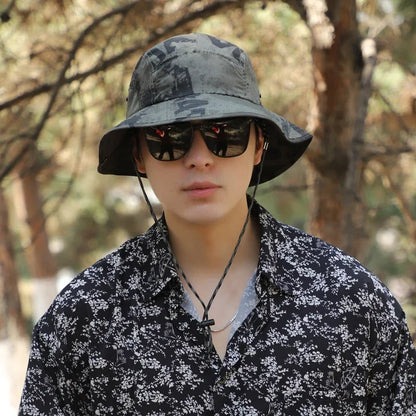 XXL 60-65cm Large Size Sun Bucket Hat for Men – Lightweight Quick-Dry Outdoor Fishing Cap with Sun Protection for Hiking & Jungle