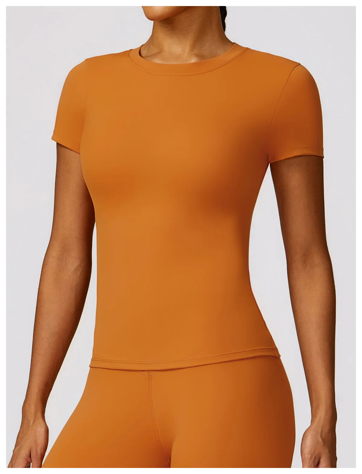 Camiseta de running NCLAGEN para mujer – Top deportivo transpirable de manga corta para gimnasio, yoga, fitness, entrenamiento y ropa deportiva