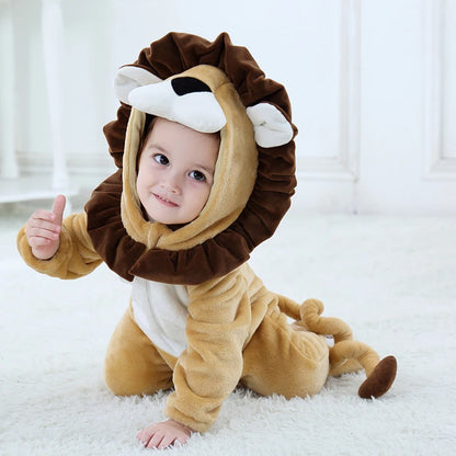 Nemo Baby Romper Onesie – Cute Hooded Cartoon Pajamas & Cosplay Costume for Newborn Boys & Girls